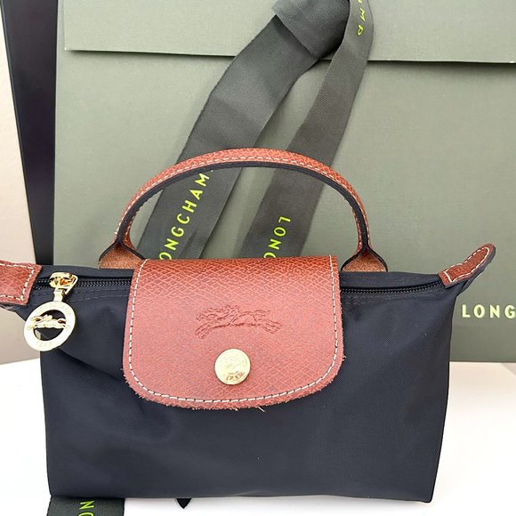 Longchamp black Le Pliage Original Pouch